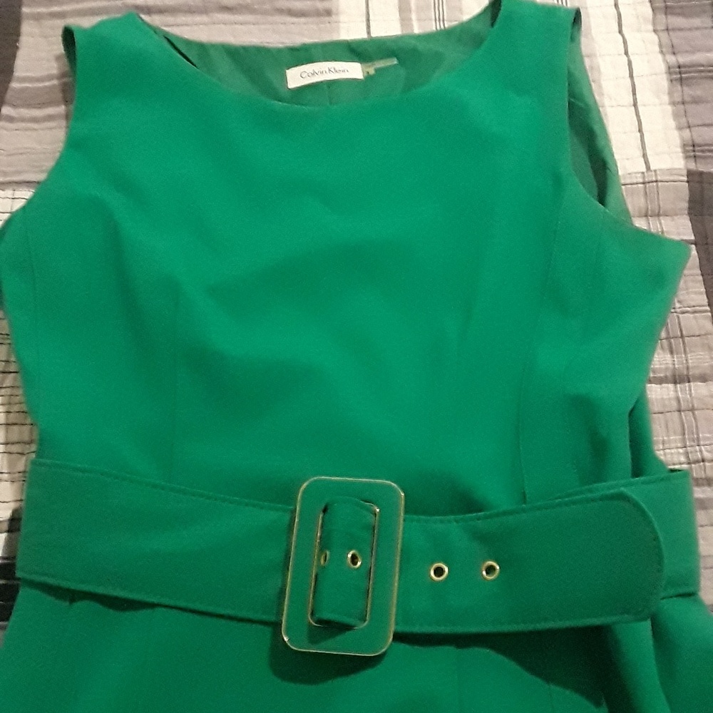 Green Calvin Klein dress